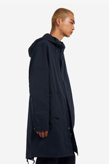 Navy Fred Perry Shell Parka Men's Jackets | PH 1240BEXC